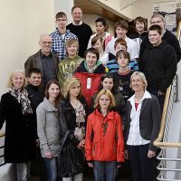 Schüler in der Kreisverwaltung