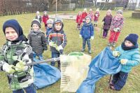 Viele Schülerinnen und Schüler räumten auf